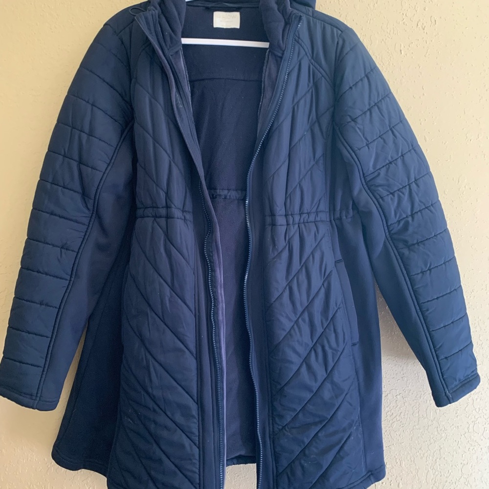 Dark blue maternity coat